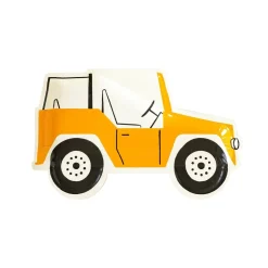Safari Jeep Shaped Paper Plates | 8ct