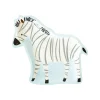 Safari Zebra Shaped Paper Plates | 8ct