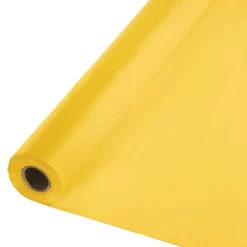 School Bus Yellow Plastic Tablecover Roll 100'x40" | 1ct