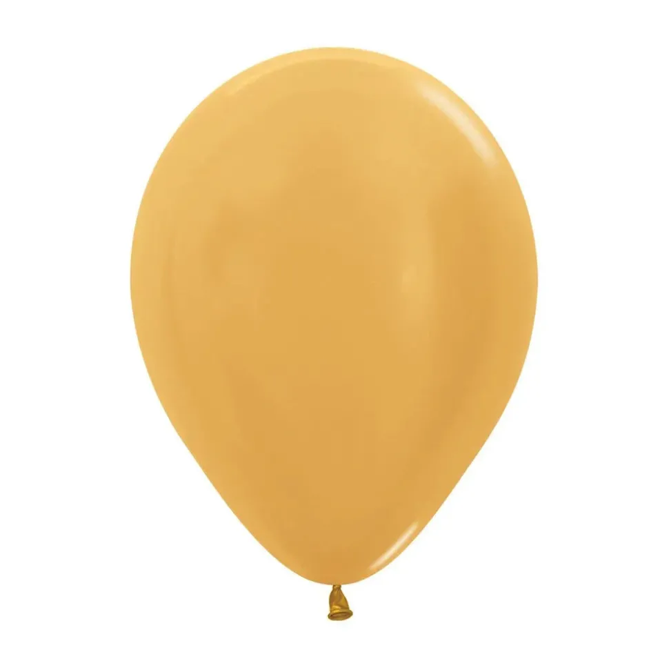 11" Sempertex Latex Balloon Pack, Metallic Gold | 100ct