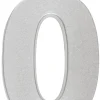 Silver Number 0 Sparkler Candle | 1ct