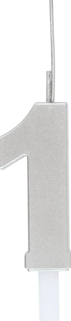 Silver Number 1 Sparkler Candle | 1ct