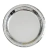Silver Foil Round Paper Plate 7in | 8ct