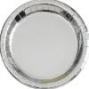 Silver Foil Round Paper Plate 9in | 8ct