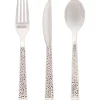 Silver Hammered Box Assorted Cutlery | 24ct