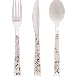 Silver Hammered Box Assorted Cutlery | 24ct