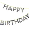 Silver Happy Birthday Garland | 1ct