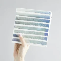 Silver Iridescent Foil Striped Napkins | 16ct