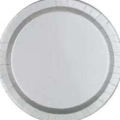 Silver Paper Plates 10" | 50ct