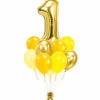 Single Custom Number Bouquet - Gold & Sunshine | 15pc