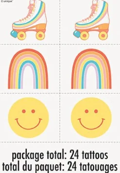 Skate Retro Temporary Tattoos | 24ct