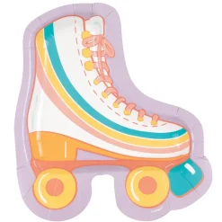 Skate Retro Roller Skate Shaped Plates 7in | 8ct