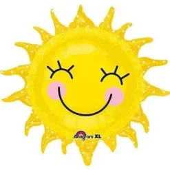 Smiley Sun Supershape Mylar Balloon, 29'' | 1 ct