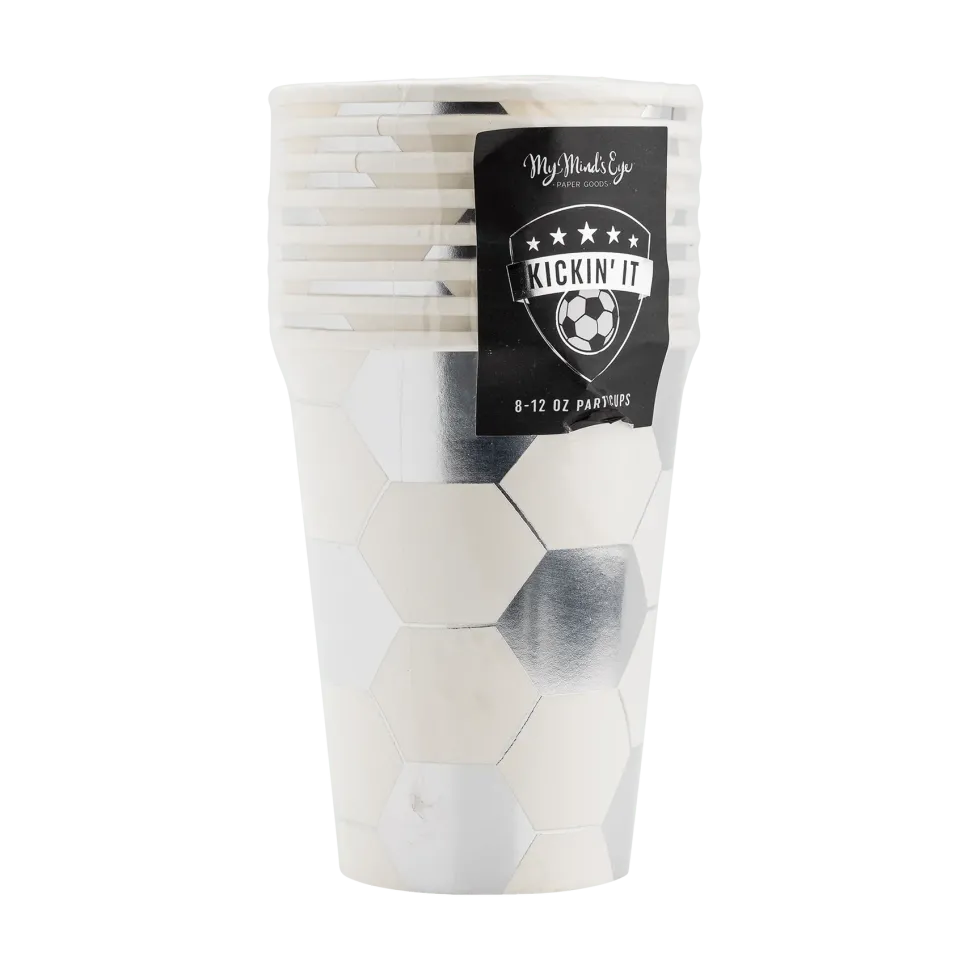 Soccer Paper Cups 12 oz. | 8 ct