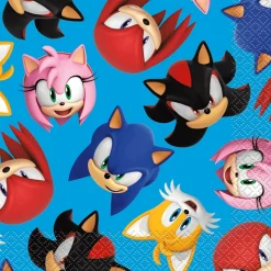 Sonic The Hedgehog Lunch Napkin | 16 ct