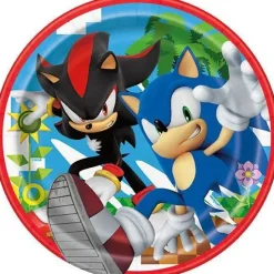Sonic The Hedgehog Paper Plates 7" | 8 ct