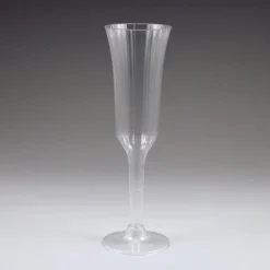 Sovereign Fluted Champagne Glasses Plastic 5 oz | 10 ct