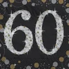Sparkling Celebration "60" Beverage Napkins | 16 ct
