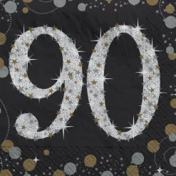 Sparkling Celebration 90 Beverage Napkins | 16ct