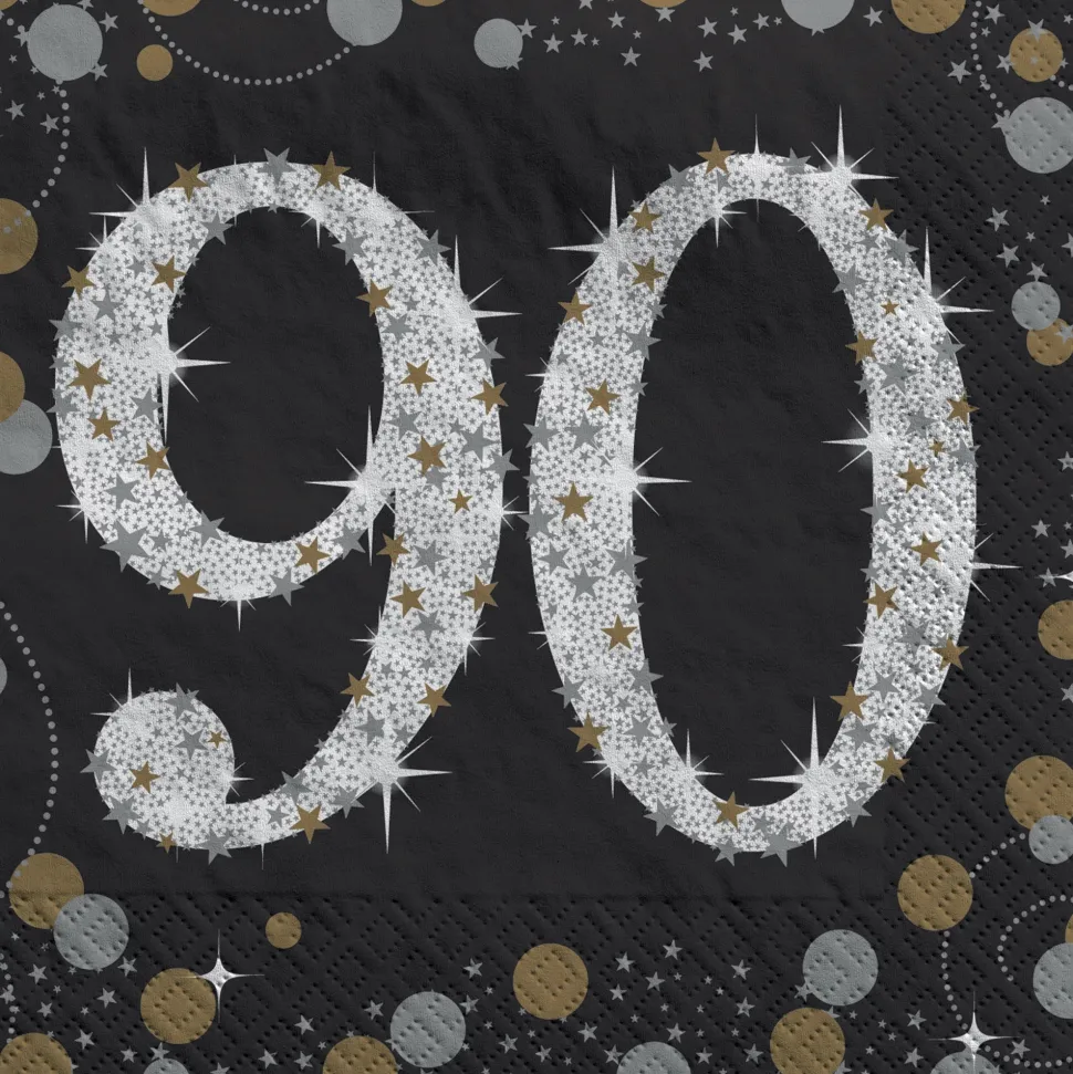 Sparkling Celebration 90 Beverage Napkins | 16ct