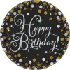Sparkling Celebration Paper Plates, Happy Birthday, 7" | 8ct