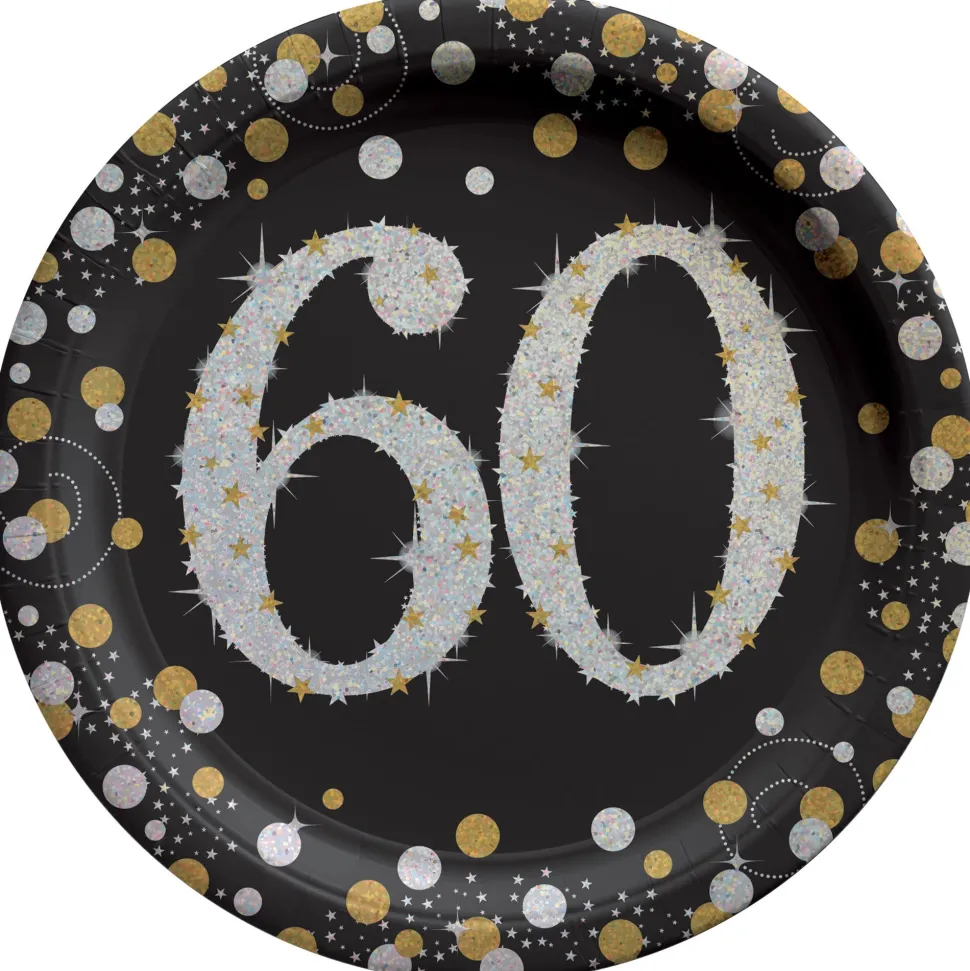 Sparkling Celebration 60 Round Plates, 7in | 8ct