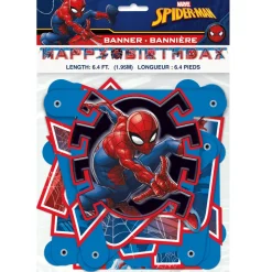 Spider-Man happy birthday banner 6.4' | 1ct