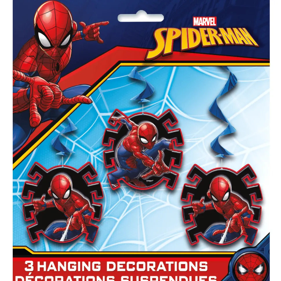 Spider-Man swirl decorations | 3ct