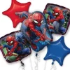 Spider-Man Web Wonder Balloon Bouquet | 5pcs