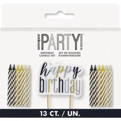 Spiral Candles Happy Birthday Pack | 13ct