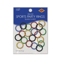 Sports Party Rings Deluxe Sparkle Confetti 2" | 1 ct
