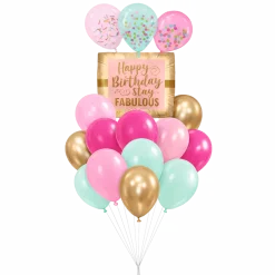 Stay Fabulous Birthday Gift Balloon Bouquet | 15pc