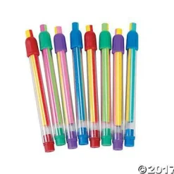 Striped Eraser Sticks | 12ct