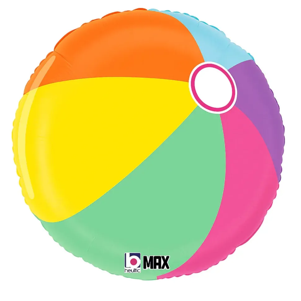 Summer Beach Ball Mylar 18in | 1ct