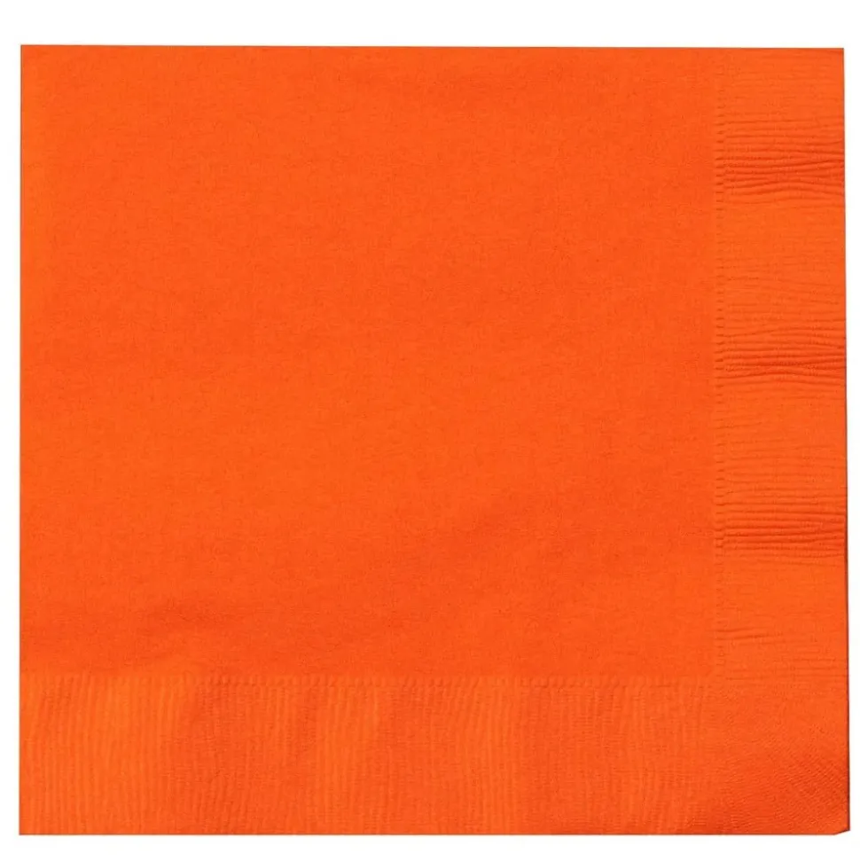 Sunkissed Orange Lunch Napkins | 50ct