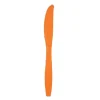 Sunkissed Orange Plastic Knives | 24ct