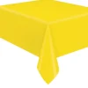 Sunshine Yellow Plastic Tablecover | 1ct