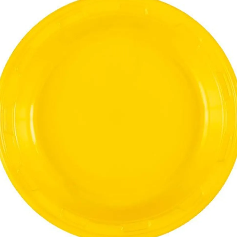 Sunshine Yellow Plastic Plate 7in | 50ct