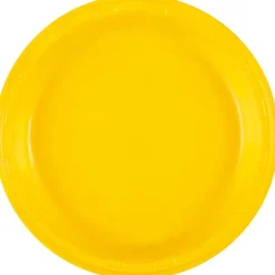 Sunshine Yellow Plastic Plate 10in | 50ct