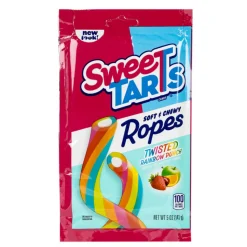 Sweetarts Twisted Rainbow Punch Ropes 5 oz Peg Bag | 1ct