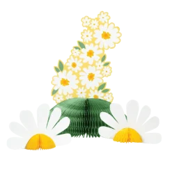 Sweet Daisy Honeycomb Centerpiece 12" | 1ct