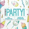 Sweet Rainbow Birthday Foil Accented Tablecover | 1ct
