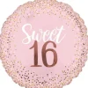Sweet Sixteen Blush Super Shape Mylar Balloon 28" | 1ct