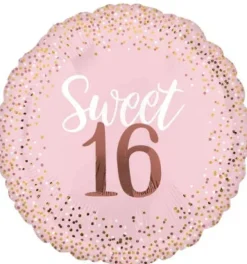 Sweet Sixteen Blush Super Shape Mylar Balloon 28" | 1ct