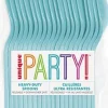 Teal Premium Plastic Spoons | 50ct