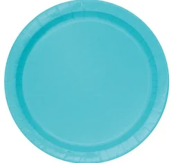 Teal Round Plate 7in | 20ct