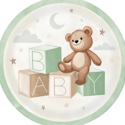 Teddy Bear Paper Plates 9in | 8ct