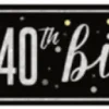 40th Birthday Banner 9ft | 1ct