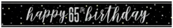 65th Birthday Banner 9ft | 1ct
