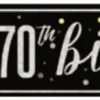70th Birthday Banner 9ft | 1ct